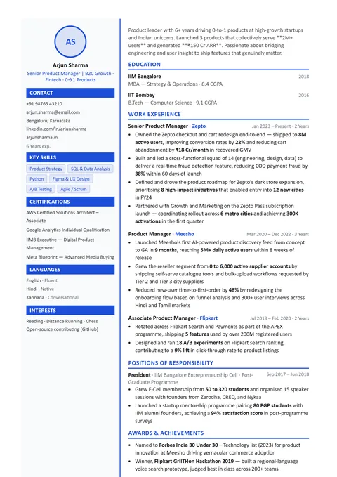 Campus Edge resume template